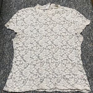 White Lace Tshirt